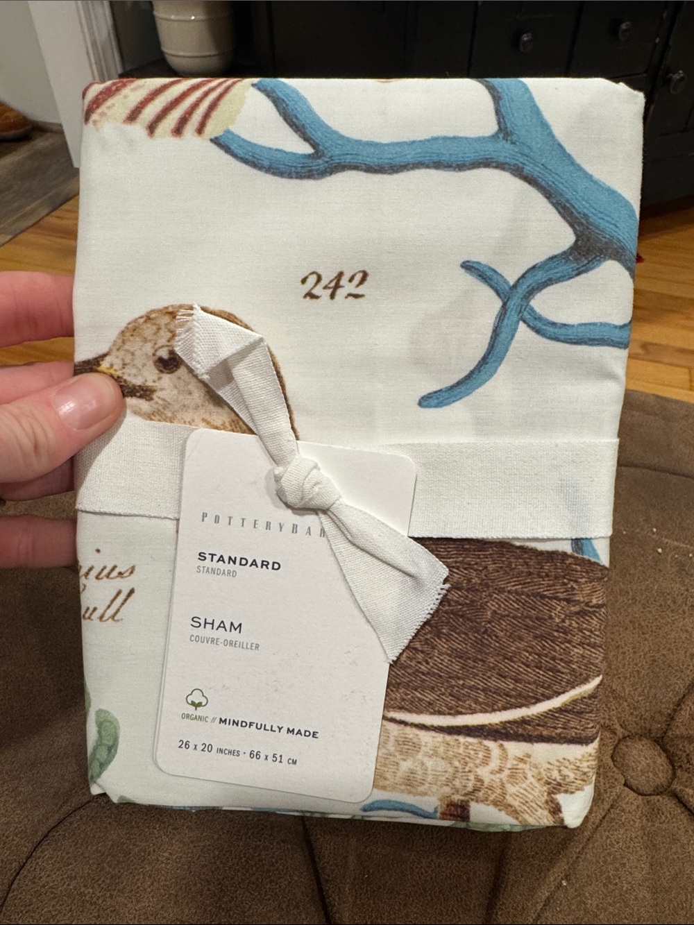 NWT, Pottery Barn, Del Mar Organic, Coastal Single Sham, standard